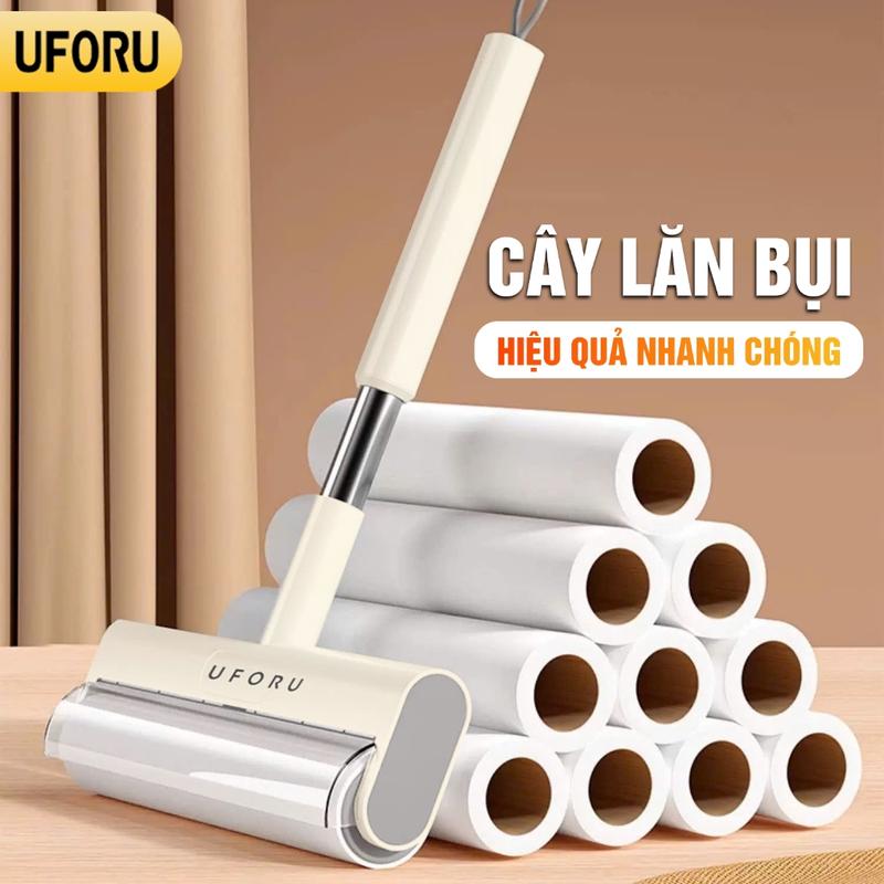 Uforu Cây Lăn Bụi Cầm Tay Đa Năng Bản 26cm Chất Liệu Nhựa PP + Inox Hiệu Quả Nhanh Chóng Làm Sạch Mọi Thứ Từ Bụi Ga Giường Ghế Sofa Quần Áo Dính Lông Thú Cưng-UF778