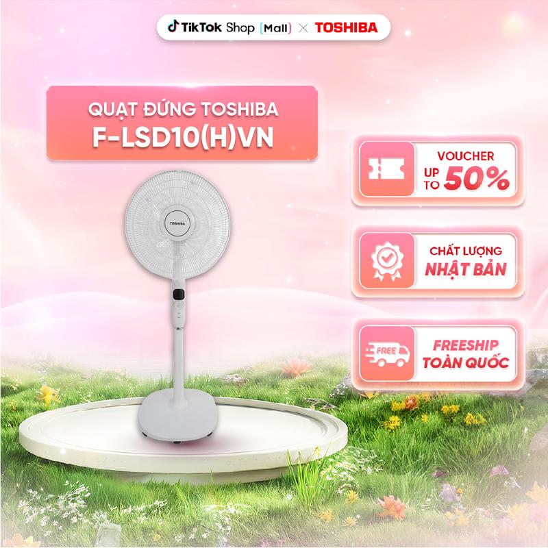 Quạt đứng Toshiba F-LSD10(H)VN - Điều khiển từ xa - DC inverter tiết kiệm điện 70% - 26 tốc độ gió
