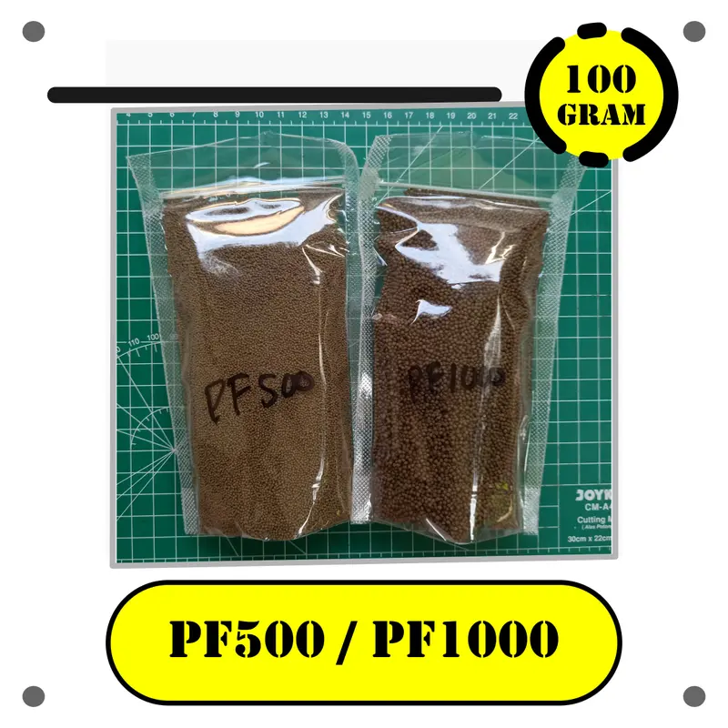 Pelet PF500 PF1000 - 100gr Pakan Ikan Hias Kecil Mengapung Micro Pelet 0