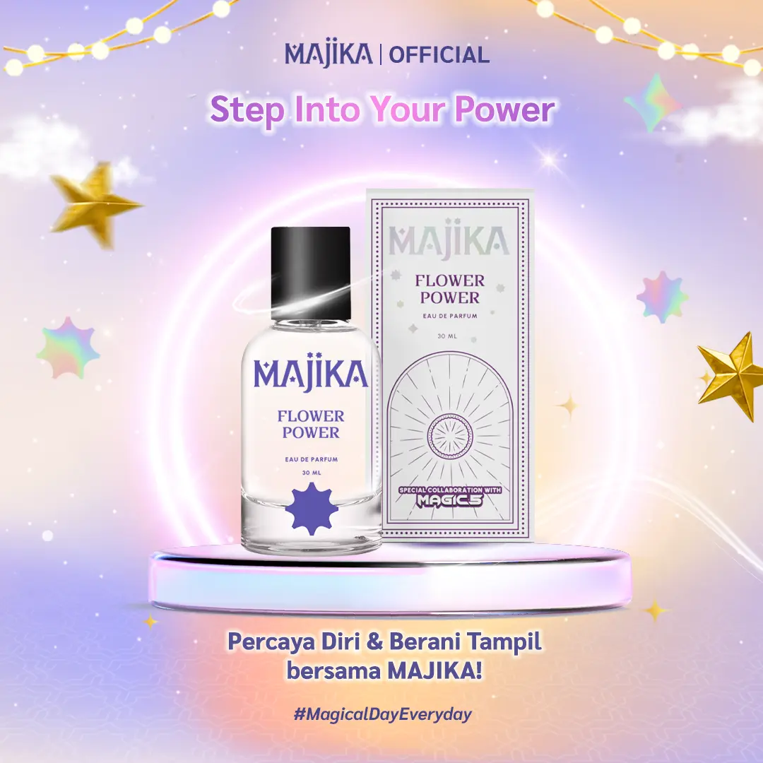 [MAGIC 5 x MAJIKA Blind Box] FLOWER POWER Eau de Parfum | 30 ML | Free Sticker MAGIC 5 Random