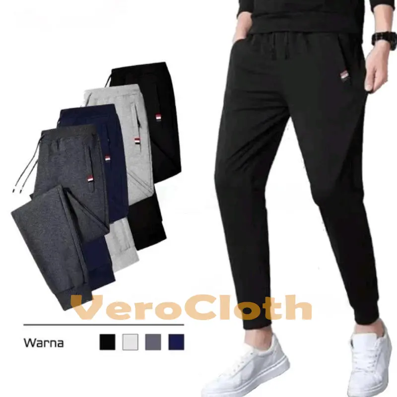 Celana Jogger Panjang Baby Terry Dewasa Uniseks Berpori Nyaman Sport Joger 0