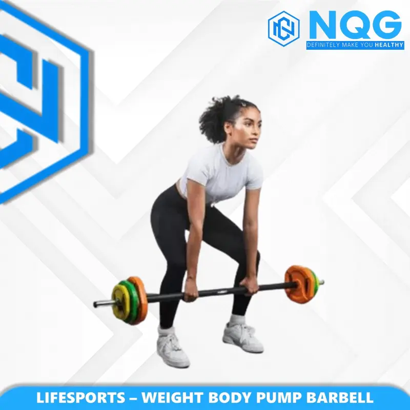 NQG - New Alat Olahraga Gym Fitness Weight Pump Barbel Set Body Gym Color 20 Kg Bench Press