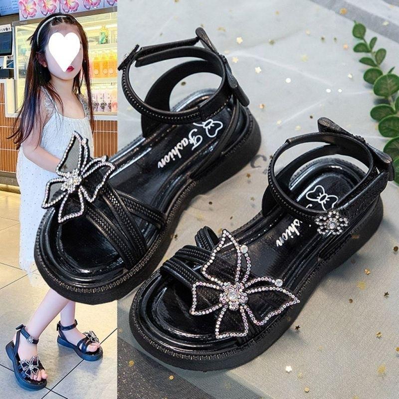 READY GUYS New Sandal Jelly Anak Kupu2 Glitter Import Higt Quality / Sandal Anak Terbaru 2024 / COD Sepatu Kaki Cantik 1