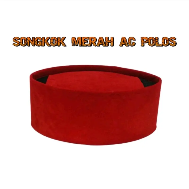 PECI SONGKOK NASIONAL Plolos Hitam Bahan Bludru 3