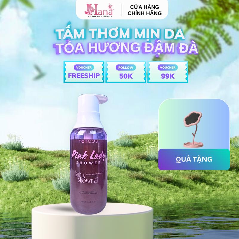  Sữa Tắm Nước Hoa Tẩy Tế Bào Chết Nhẹ Nhàng Dưỡng Mịn Da TCTCOS Pink Lady Shower Bath & Shower Gel Hương Quyến Rũ 500ml 