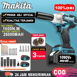 MAKLTA Impact Wrench Cordless Baterai Brushless 1090V _ 588V Mobil Impact Baterai Mesin Bor Untuk Baut Mobil 2 Baterai Impek Baterai Kunci Impact impact wrench impek 1 set b tools garansi produsen diy kunci pas listrik MAKLTA Impact Wrench Cordless Baterai Brushless 1090V _ 588V Mobil Impact Baterai Mesin Bor Untuk Baut Mobil 2 Baterai Impek Baterai Kunci Impact impact wrench impek 1 set b tools garansi produsen diy kunci pas listrik