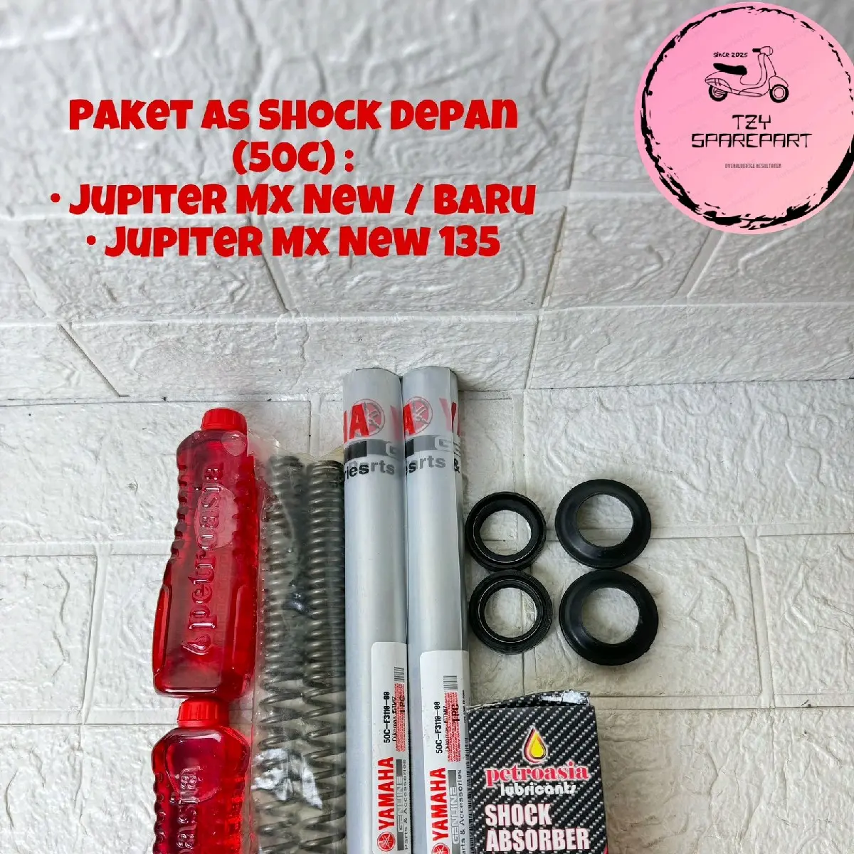 Paket As Shock Depan (50C) Buat Motor Jupiter Mx New/Baru dan Jupiter Mx 135