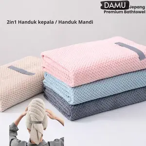Damu Jepang Handuk Pengering Rambut Premium Quality Daya Serap/Handuk Mandi Bathtowel/Handuk Keramas