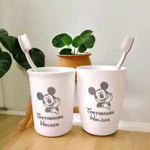 TEMPAT SIKAT GIGI TOOTHBRUSH HOLDER CARTOON MICKEY perlengkapan kamar mandi gelas kumur aesthetic