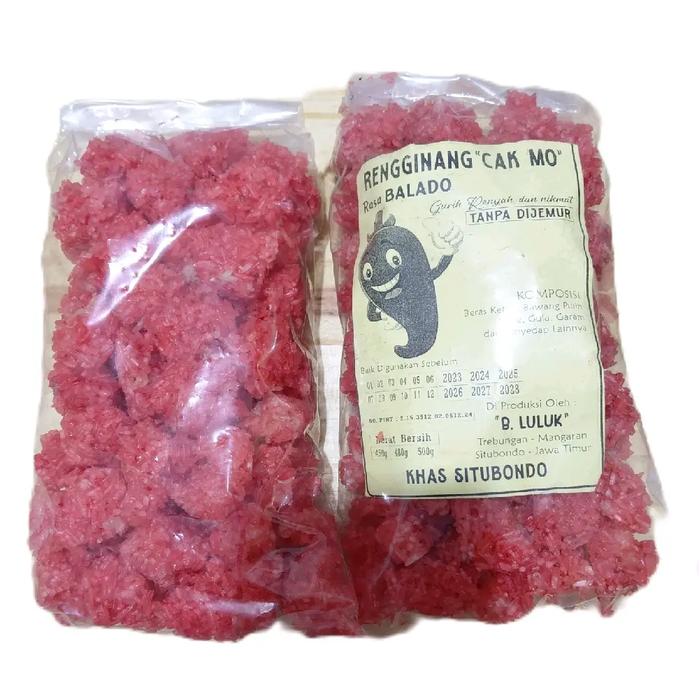 1pcs Rengginang Mentah Situbondo Rasa BALADO Bentuk Jujjuk/Jumput Tanpa Dijemur ±400g