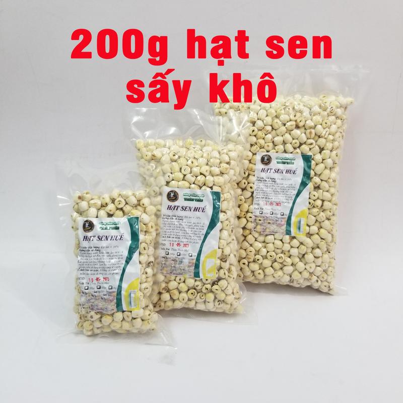 Hạt seᵰ sấy khô Huế loại 1 thơm bở béo bùi 200gr Thiên Thảo Organic Food Chè Sen Hạt Sen