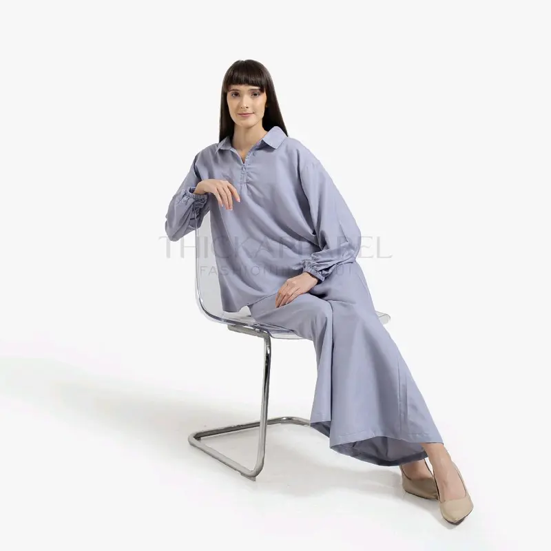 THICKAPPAREL - AALIYA Setelan Wanita Blouse dan Celana Kulot - One Set Wanita Kulot 5
