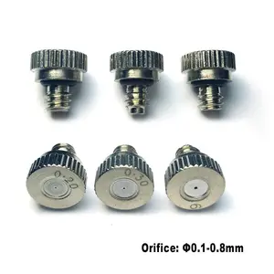 Nickel Plated Brass Misting Nozz 0.1-0.8Mm Orifi Threaded
