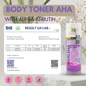 BODY TONER MARLENA TONER KEMASAN BARU BPOM Mencerahkan