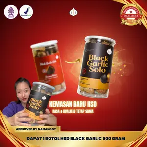 Black Garlic HSD 500 Gr / Bottle, Bawang Hitam Spices Untuk 15-30 Hari