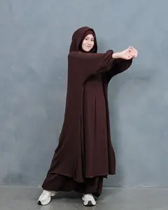 Amara Syuqy - Mecca set hoodie sporty / Setelan Olahraga Wanita Muslim / Bahan Crinkle