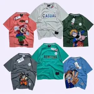 PAKET KAOS 6 PCS KAOS ANAK 3-8 TAHUN SERI WARNA Katun distro motif semi  nyaman  oblong  keren  baju  polos Sablon Pria Dewasa  Pendek  Atasan  Cowok Fashion