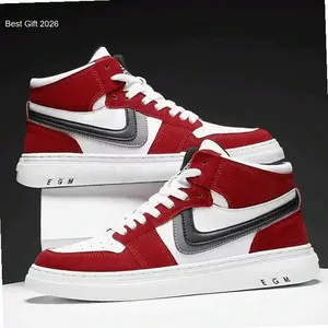 JD Sepatu Sneaker Pria Dewasa Casual & Kasual Sepatu Boots Dewasa untuk Pria Dewasa Shoes Cocok untuk Kerja - Merah, 39 | Hot Item