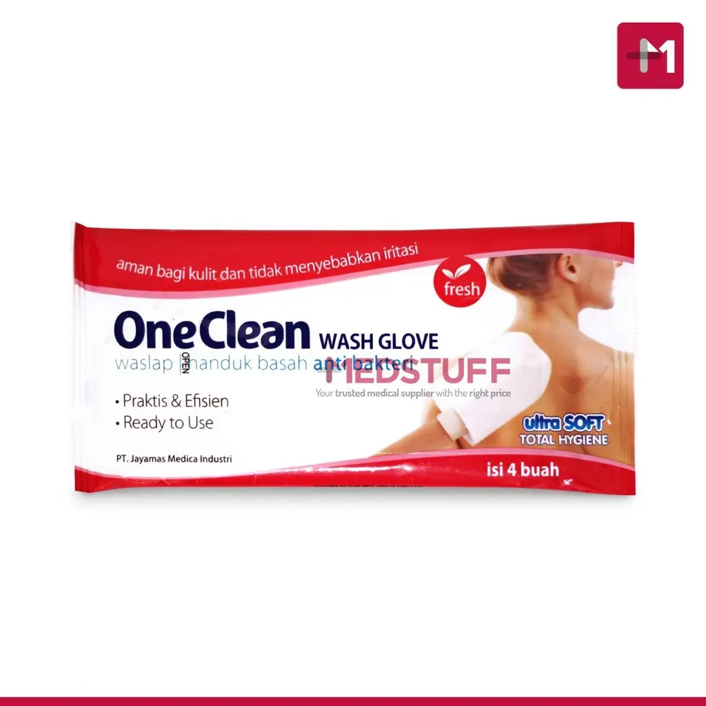 One Clean Wash Glove Washlap Waslap Handuk Basah Antibakteri Antiseptik Handuk Mandi