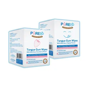 PURE BB Tongue Gum Wipes Isi 20 Lembar Tisu Basah Higienis Food Grade Formula dan Tanpa Alkohol
