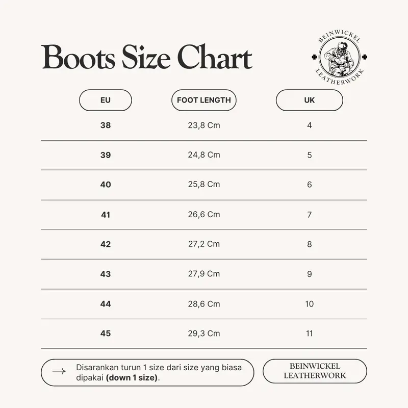 BEINWICKEL Sepatu Boots Pria - Moc Toe Boots Black 7