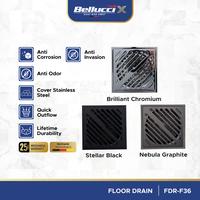 Gambar Bellucci-X Floor Drain FDR-F36 Saringan Got Kamar Mandi Stainless Steel Afur Lantai Anti Bau & Serangga - Brilliant Chrom dari ONASSIS BELLUCCI OFFICIAL Kota Tangerang 1 Tokopedia