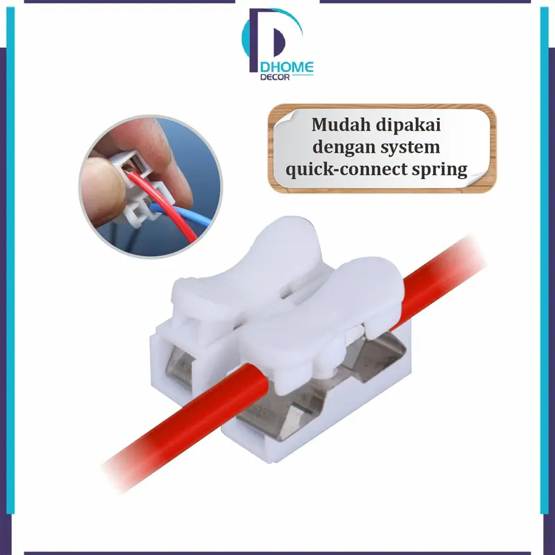 [COD] DH C1077 Quick Connect Terminal Block Cable 2pin 3pin Sambungan Kabel 2