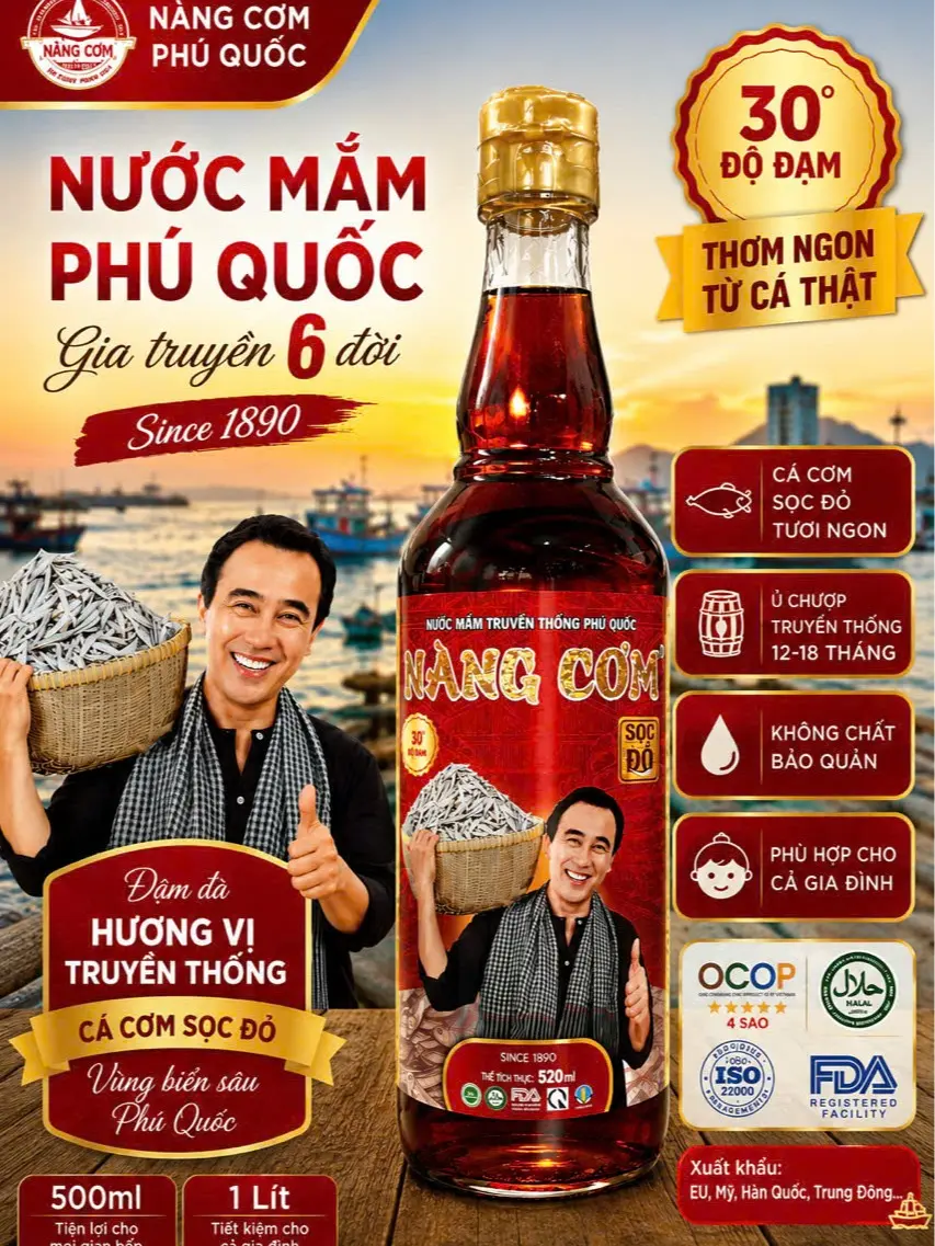 [Quyền Linh] Nước Mắm Cốt Nhĩ 30N 520ml – Nước Mắm Dùng Ăn Liền, Vị Mặn Vừa Cho Cả Gia Đình