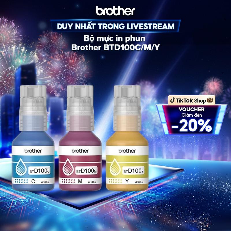 CP Bộ mực in phun Brother BTD100C M Y