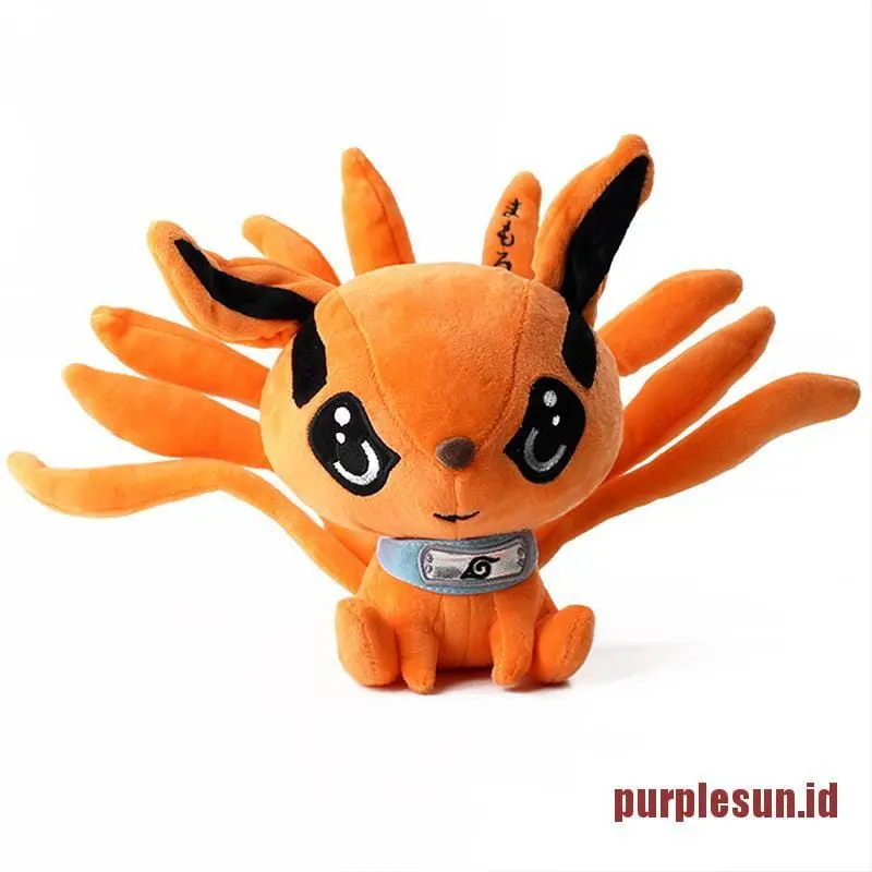 Mainan Boneka Desain Naruto Kurama kyubi Ninetails ibi Ukuran 25cm