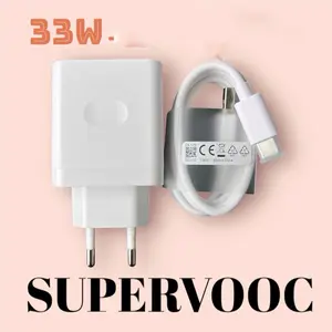 Charger 33W for Realme Series adaptor- Cable data type C mendukung pengisian supervooc charging Adapter Batok Kabel