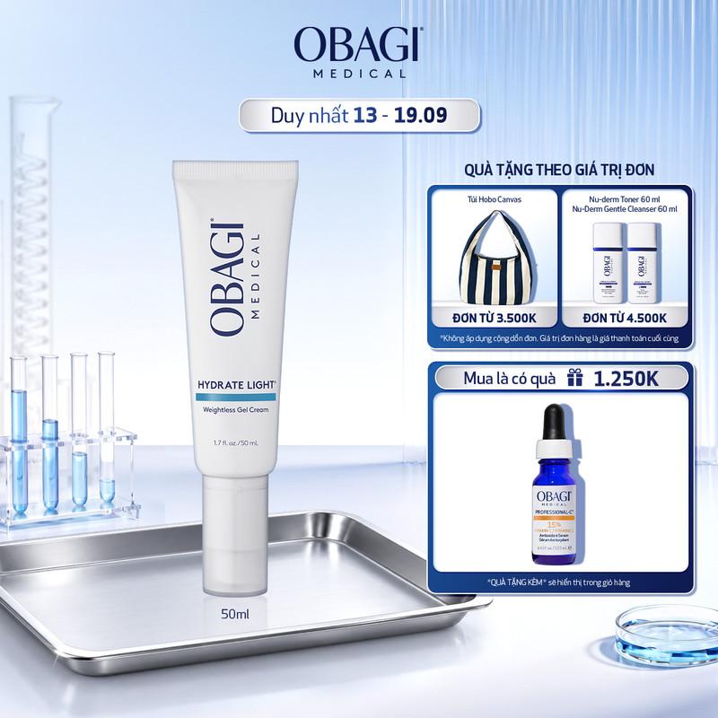 Kem dưỡng ẩm dạng gel Obagi Hydrate Light Weightless Gel Cream 50ml