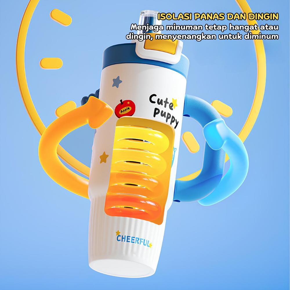 [EXCLUSIVE KREATOR] Tumbler 800ml Tahan Panas & Dingin - Material Stainless Steel 316, BPA Free, Tahan Lama botol minum olahraga tumblr untuk traveling