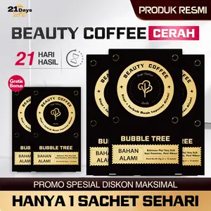 C-21Days Collagen Beauty Coffee– Formula Alami Paling Dicari –Perawatan Kulit Alami, Bantu Kulit Cerah & Glowing Sehat