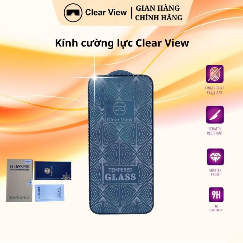 Kính Cường Lực Clear View CV-T Full Màn, Chống Va Đập, Chống Trầy, Chống Vân Tay, Bảo Vệ Điện Thoại