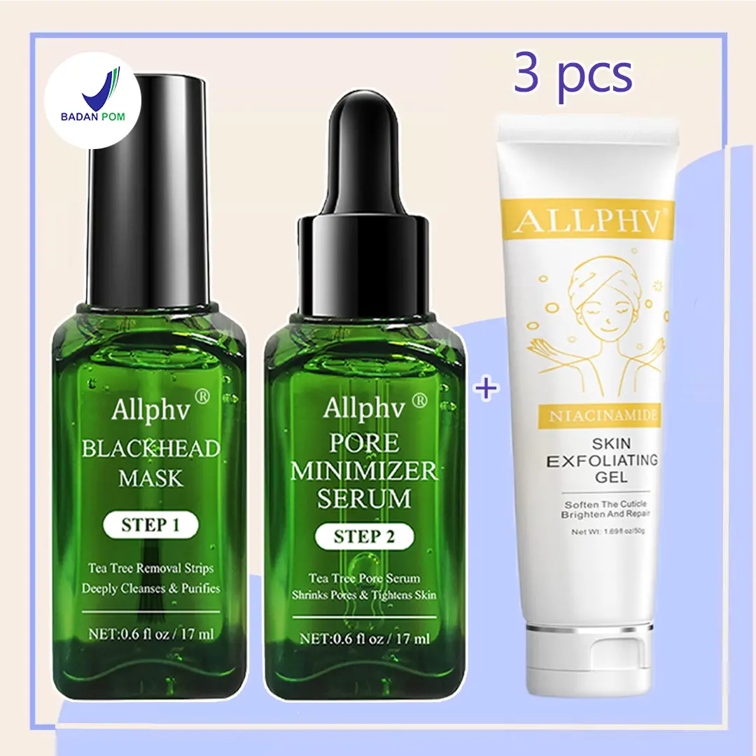 3PCS(Step1+Step2+100kertas+Eksfoliasi Gel)