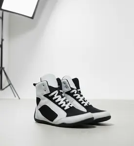 SEPATU BOXING/TINJU, GULAT, GYM FITNESS, BAHAN KULIT SAPI ASLI, RINGAN DI KAKI