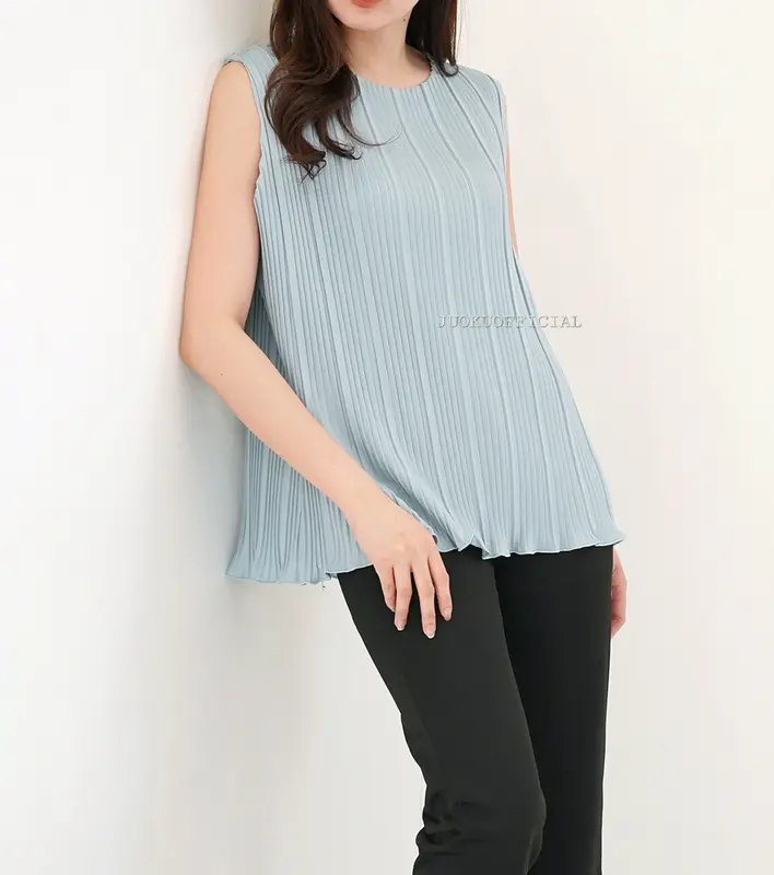 Atasan Plisket BB Wavy Tanpa Lengan / Baju Plisket / Tanktop Plisket / Pleated Top 3