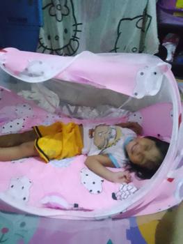Product Review of LUVHOME 4in1 Baby Mosquito Net Newborn Folding Soft Cotton Cushion Bed With Pillow Anti Mosquito Zipper Crib Netting from a**i 0