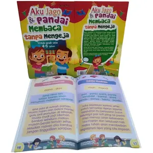 Buku Anak Aku Jago dan Pandai Membaca Tanpa Mengeja untuk Usia 4-6 Thn Bergambar Full Color