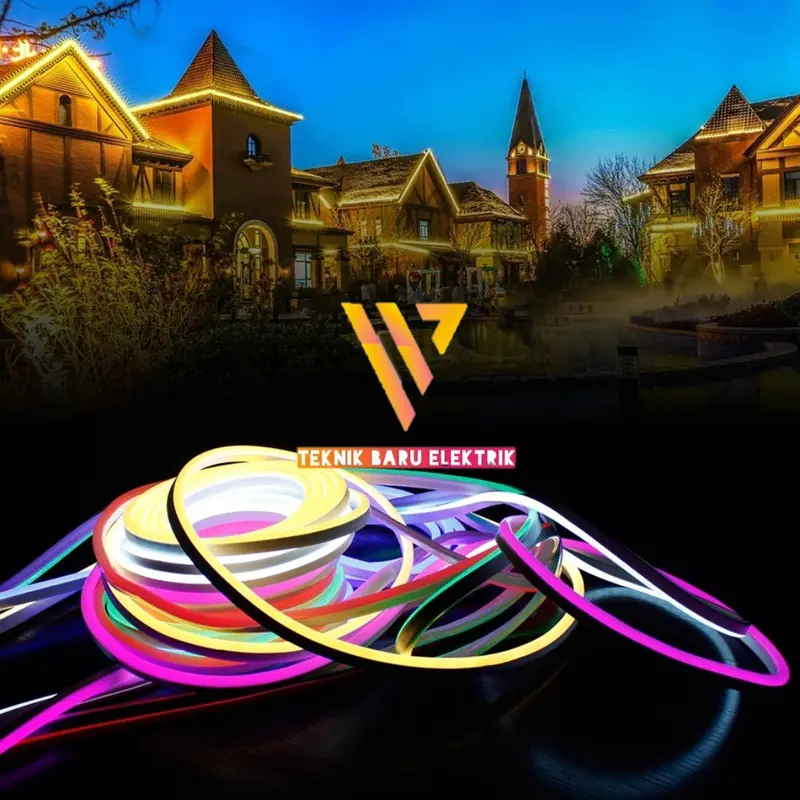 Lampu LED Neon Flex 220v Bisa Request Ukuran 1m 2m 3m 4m 5m Aesthetic Lampu Kamar Detak Jantung tidur 5