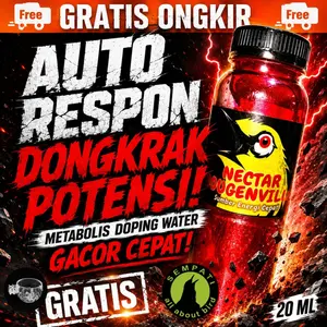 SEMPATI Bougenville Nektar Metabolisme Water Pakan Minuman Vitamin Instan Nectar Burung Pleci Konin Sogon Kolibri Ninja Gacor Bukpar Ngeroll Suplemen Protein Dextro High Impact