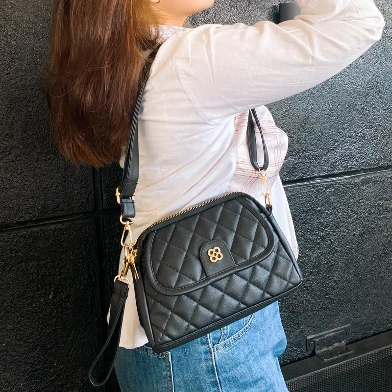 Siska Bag slingbag Tas Slempang kulit tas tangan 3 Ruangan tas slempang perempuan 8