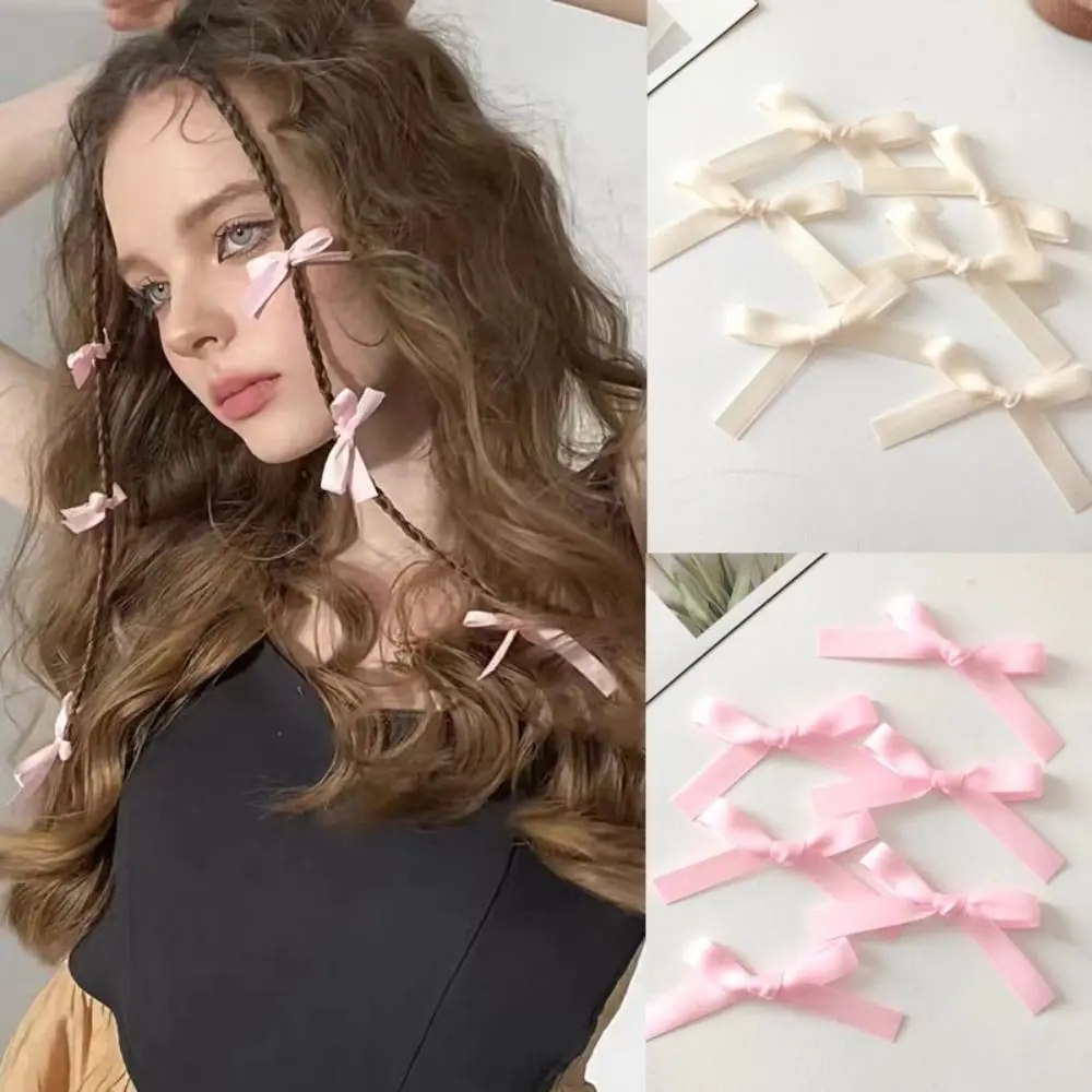 Headdress Little Bowknot Hair Clips Sweet Hair Accessories Bow Hairpin Headwear Ribbon Fairy Barrette Girls