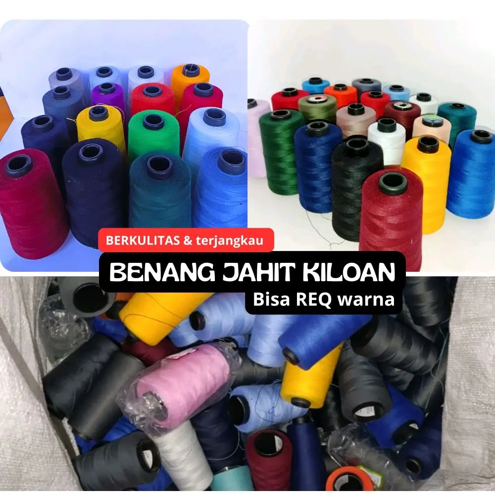 Benang jahit kiloan berkualitas harga terjangkau