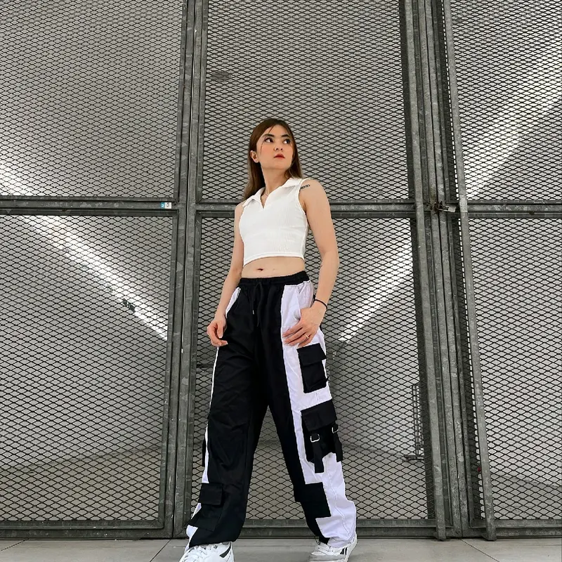 Laxita wideleg /celanapanjang/kpop/dance Casual kulot wanita 0
