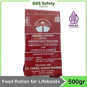 Emergency Food Ration for Liferaft Ransum Darurat 500 gram