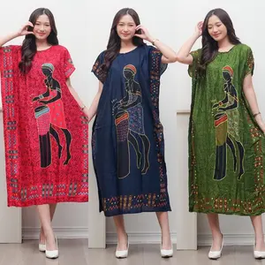 Paket 3 pcs Daster Lowo Motif Karakter Resleting Busui Nyaman Untuk Daily