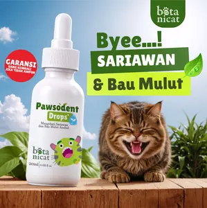 Botanicat Obat Tetes Mulut Kucing Sariawan Bau Mulut Karang Gigi
