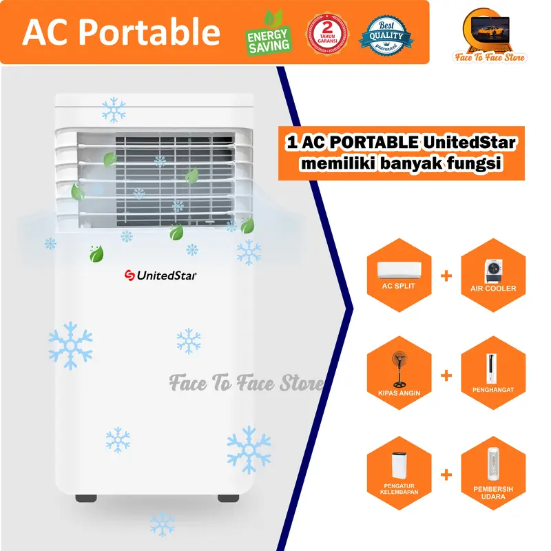 AC Portable Ruangan 1/2PK 3/4PK 1PK 1.5PK 2PK.Low Watt.UnitedStar.Terbaru.Garansi Resmi.Pendinginan Cepat.Ac Mini Portable.Ori.AC Standing.AC Duduk.Air Cooler.Kipas Angin.Air Conditioner Portable.Elektronik Portable.AC Berdiri Pendingin Ruangan.AC 1/2 PK. 4